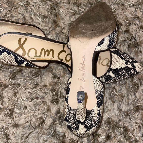 $10 when BUNDLED Sam Edelman Hazel Pumps, Snake Leather Print Sz 8.5 - Picture 4 of 12